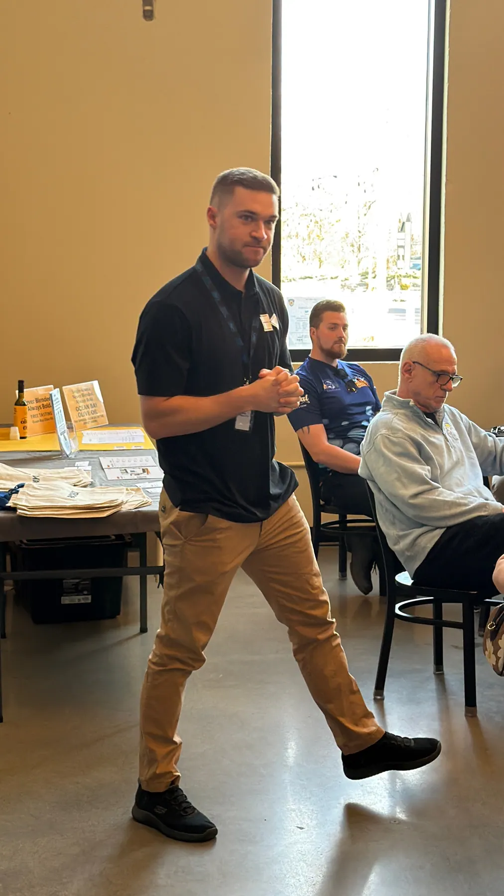 A LeTip of Brick member presenting to the chapter